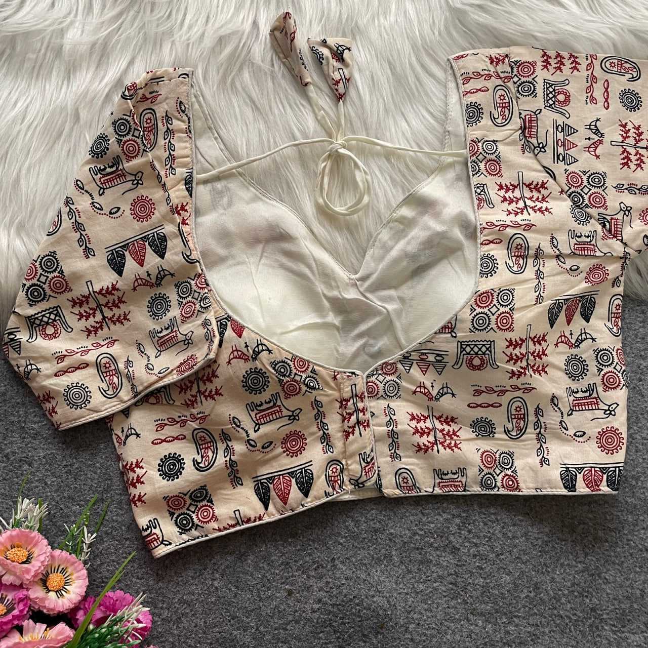 Ynf Cotton KESH426 142 Readymade Blouses Festive Collections Wholesale V-Neck Blouses Cotton Blouse Fashion Blouse Manufacturer- Kapda Export