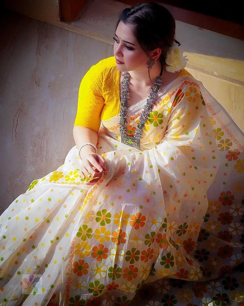 Ynf Cotton KESH481 DIF-134 Sarees Wholesale Printed Sarees Cotton Linen Sarees Hand Printed Saree Manufacturer- Kapda Export