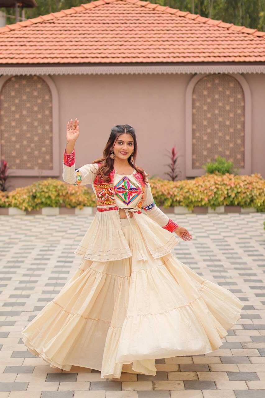 Ynf Cotton KESH595 R120 Lehengas Festive Collections Wholesale Fancy Lehenga Chaniya Choli Jacket Style Lehenga Navratri Chaniya Choli Manufacturer- Kapda Export