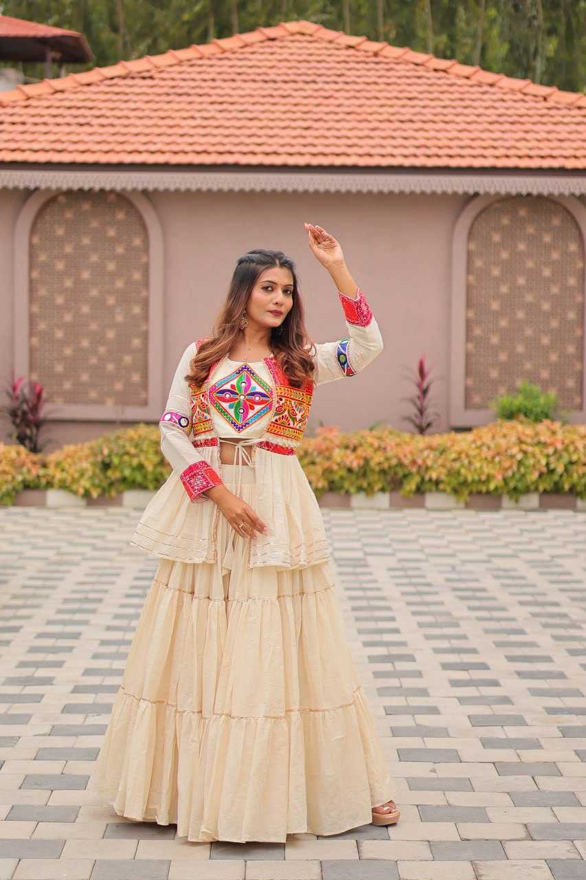 Ynf Cotton KESH595 R120 Lehengas Festive Collections Wholesale Fancy Lehenga Chaniya Choli Jacket Style Lehenga Navratri Chaniya Choli Manufacturer- Kapda Export