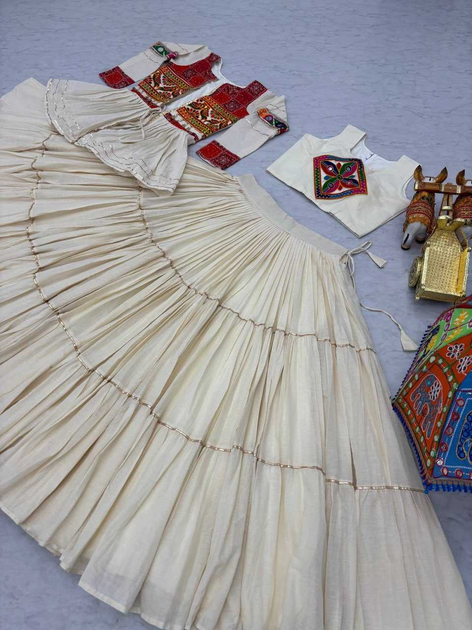 Ynf Cotton KESH595 R120 Lehengas Festive Collections Wholesale Fancy Lehenga Chaniya Choli Jacket Style Lehenga Navratri Chaniya Choli Manufacturer- Kapda Export