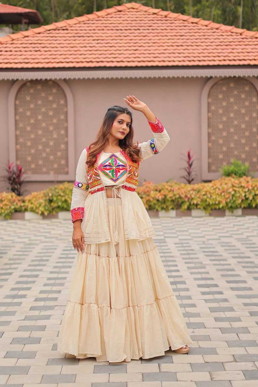 Ynf Cotton KESH595 R120 Lehengas Festive Collections Wholesale Fancy Lehenga Chaniya Choli Jacket Style Lehenga Navratri Chaniya Choli Manufacturer- Kapda Export