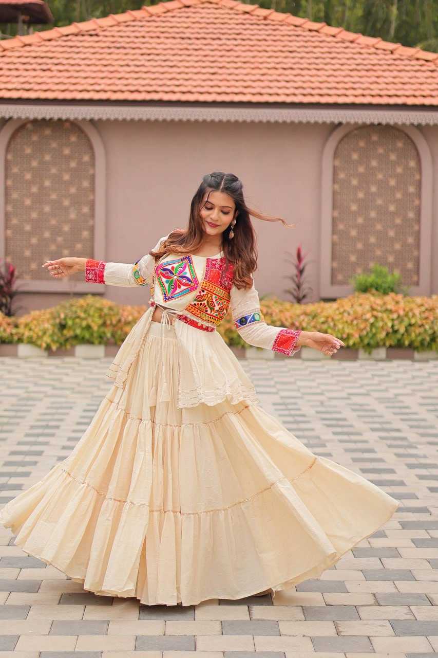 Ynf Cotton KESH595 R120 Lehengas Festive Collections Wholesale Fancy Lehenga Chaniya Choli Jacket Style Lehenga Navratri Chaniya Choli Manufacturer- Kapda Export