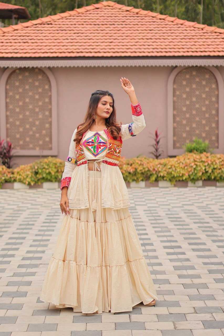 Ynf Cotton KESH595 R120 Lehengas Festive Collections Wholesale Fancy Lehenga Chaniya Choli Jacket Style Lehenga Navratri Chaniya Choli Manufacturer- Kapda Export