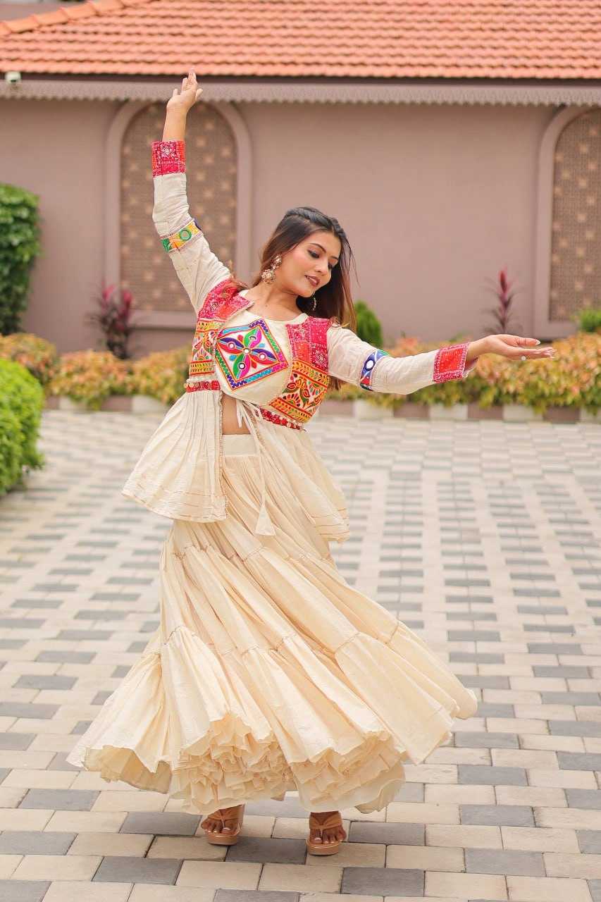 Ynf Cotton KESH595 R120 Lehengas Festive Collections Wholesale Fancy Lehenga Chaniya Choli Jacket Style Lehenga Navratri Chaniya Choli Manufacturer- Kapda Export