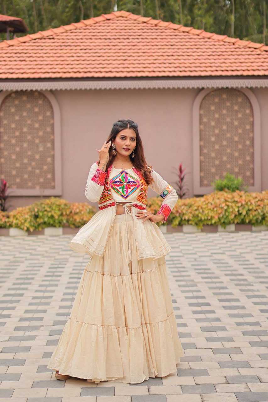 Ynf Cotton KESH595 R120 Lehengas Festive Collections Wholesale Fancy Lehenga Chaniya Choli Jacket Style Lehenga Navratri Chaniya Choli Manufacturer- Kapda Export