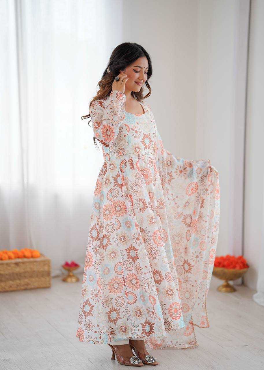 Ynf Cotton KESH617 21 Gowns Wholesale Printed Gowns Fancy Gowns Lightweight Gowns Manufacturer- Kapda Export