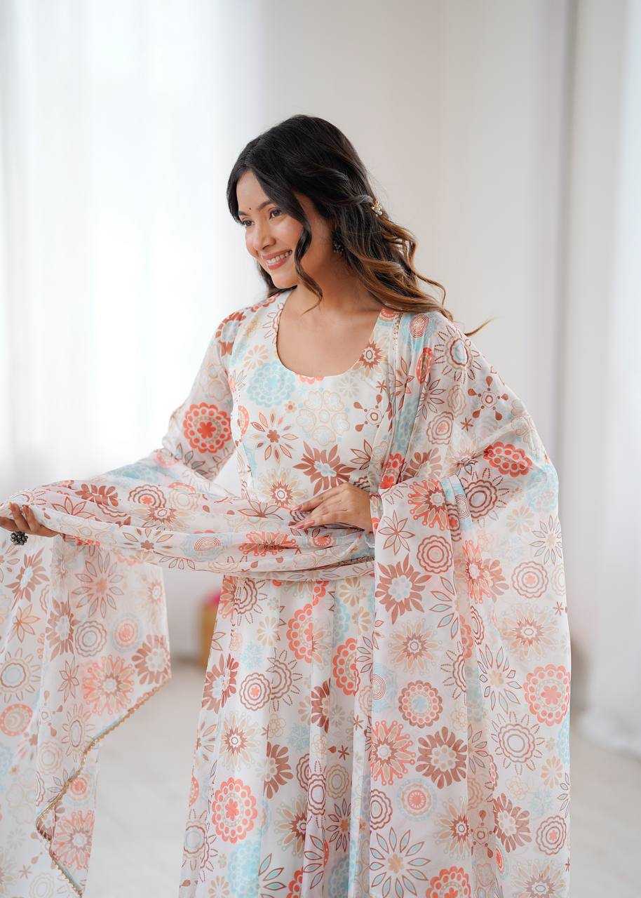 Ynf Cotton KESH617 21 Gowns Wholesale Printed Gowns Fancy Gowns Lightweight Gowns Manufacturer- Kapda Export