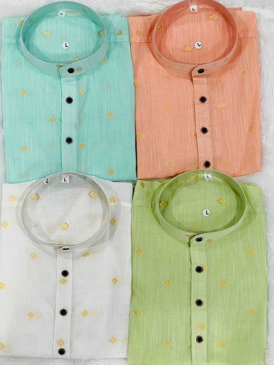 Ynf Cotton RIN125 B-Desi Mens Wear Wholesale Casual Wear Men Short Kurta Manufacturer- Kapda Export