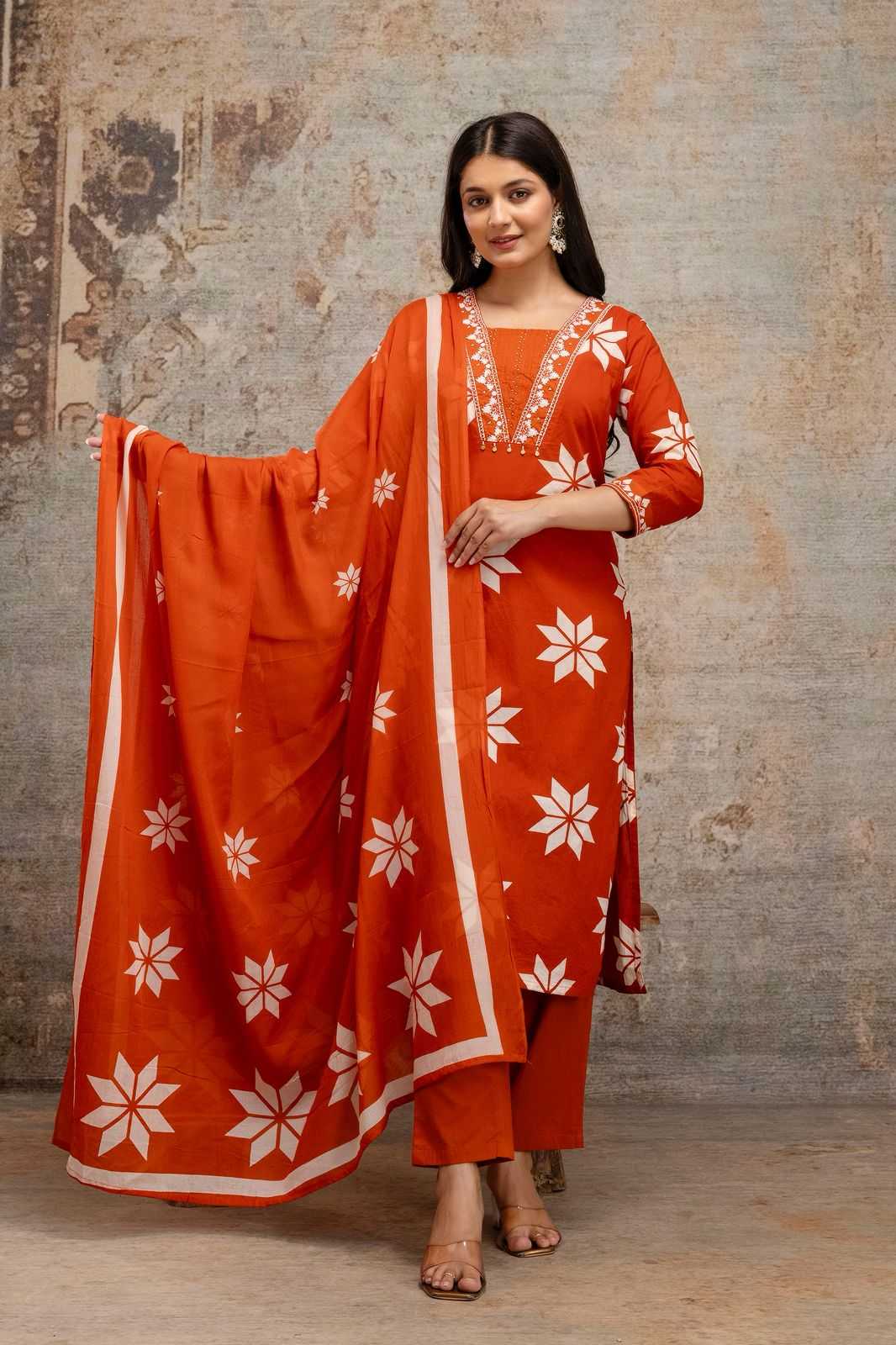 Ynf Cotton RIN190 EMRANI Setwise Collections Wholesale Dresses & Suits Catalogs Manufacturer- Kapda Export