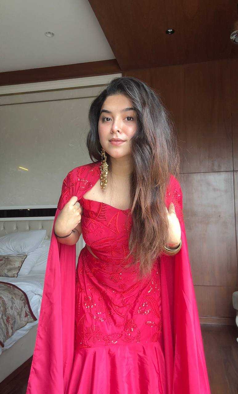 Ynf Crepe RIN141 03 Lehengas Wholesale Designer Lehenga Embroidered Lehenga Ruffle Lehenga Manufacturer- Kapda Export