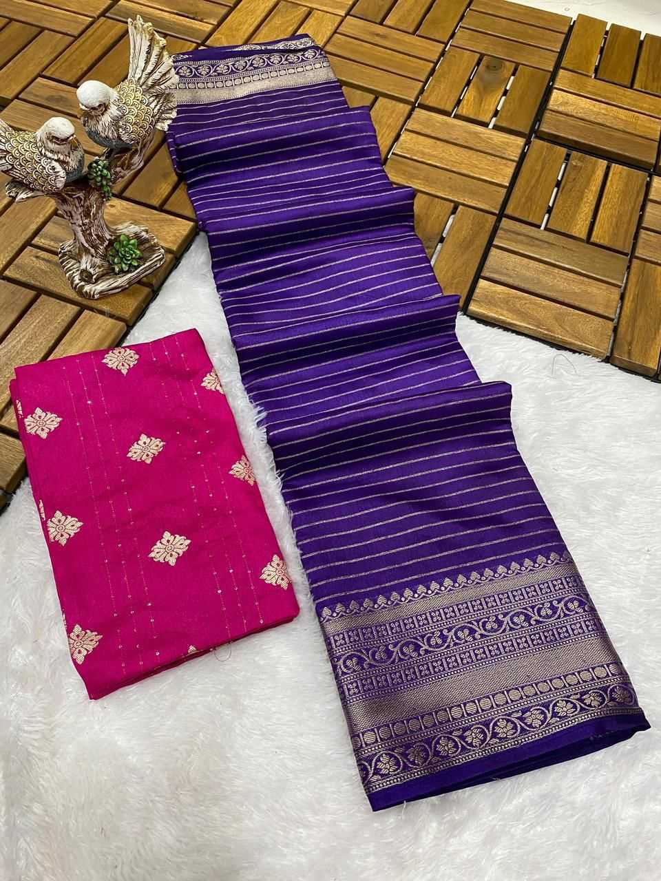 Ynf Dola Silk KESH577 CM-854 Sarees Festive Collections Wholesale Nylon Sarees Jacquard Saree Zari Sarees Manufacturer- Kapda Export