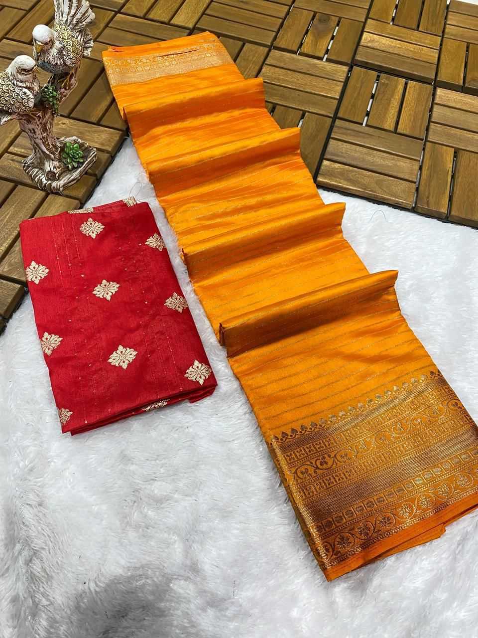 Ynf Dola Silk KESH577 CM-854 Sarees Festive Collections Wholesale Nylon Sarees Jacquard Saree Zari Sarees Manufacturer- Kapda Export