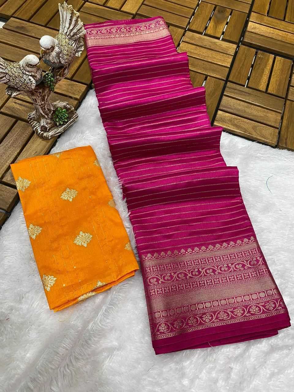 Ynf Dola Silk KESH577 CM-854 Sarees Festive Collections Wholesale Nylon Sarees Jacquard Saree Zari Sarees Manufacturer- Kapda Export