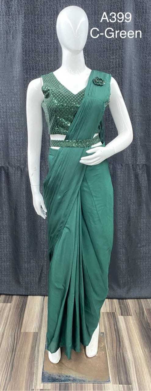 Ynf Fancy KESH530 A399 Sarees Wholesale Ready To Wear Sarees Party Wear Sarees Fancy Sarees Saree with Belt Manufacturer- Kapda Export