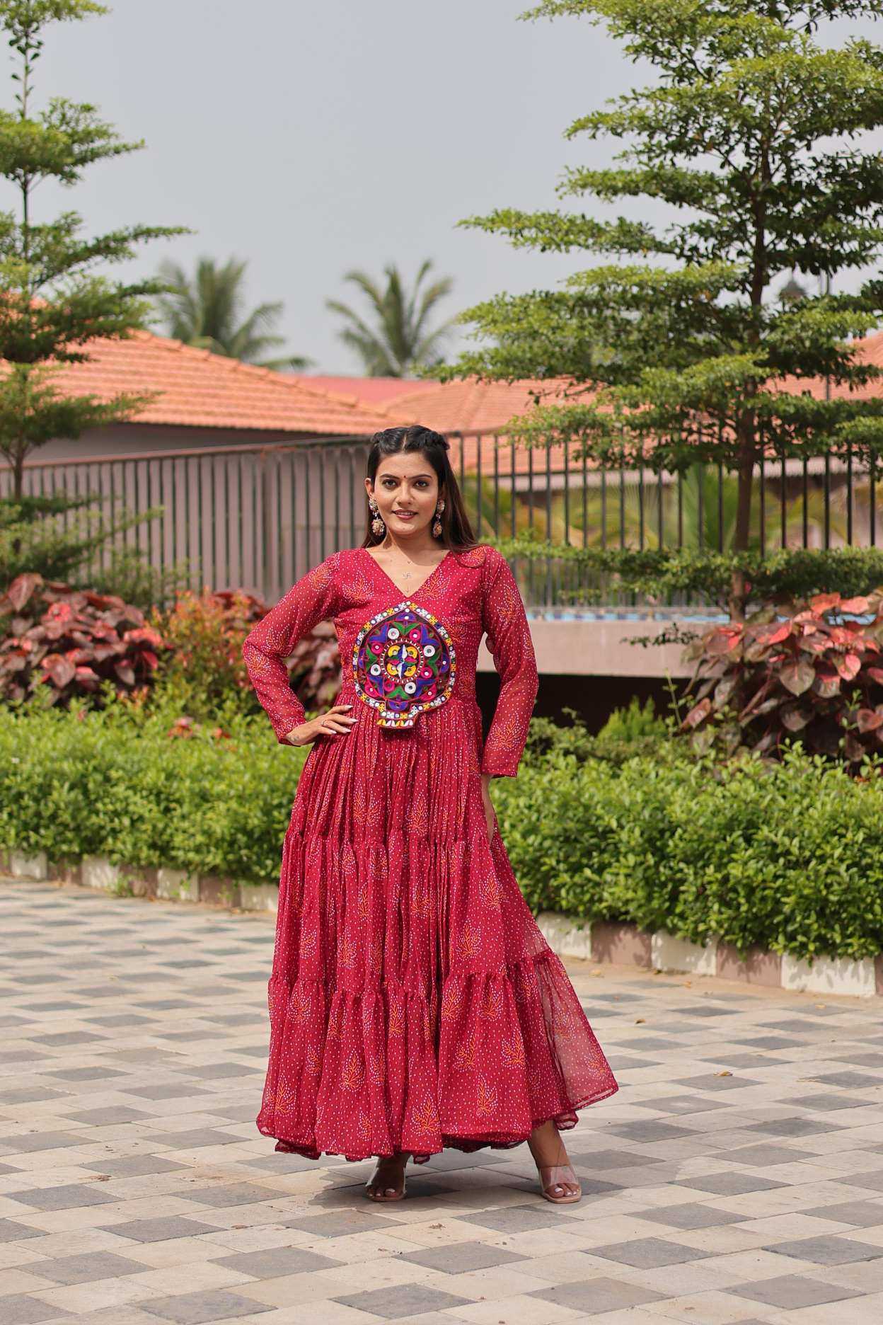 Ynf Faux Georgette KESH530 RM121 Gowns Wholesale Party Wear Gowns Designer Gowns Reception Gowns Manufacturer- Kapda Export