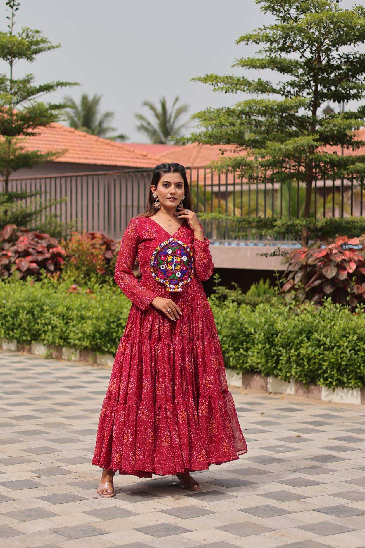 Ynf Faux Georgette KESH530 RM121 Gowns Wholesale Party Wear Gowns Designer Gowns Reception Gowns Manufacturer- Kapda Export