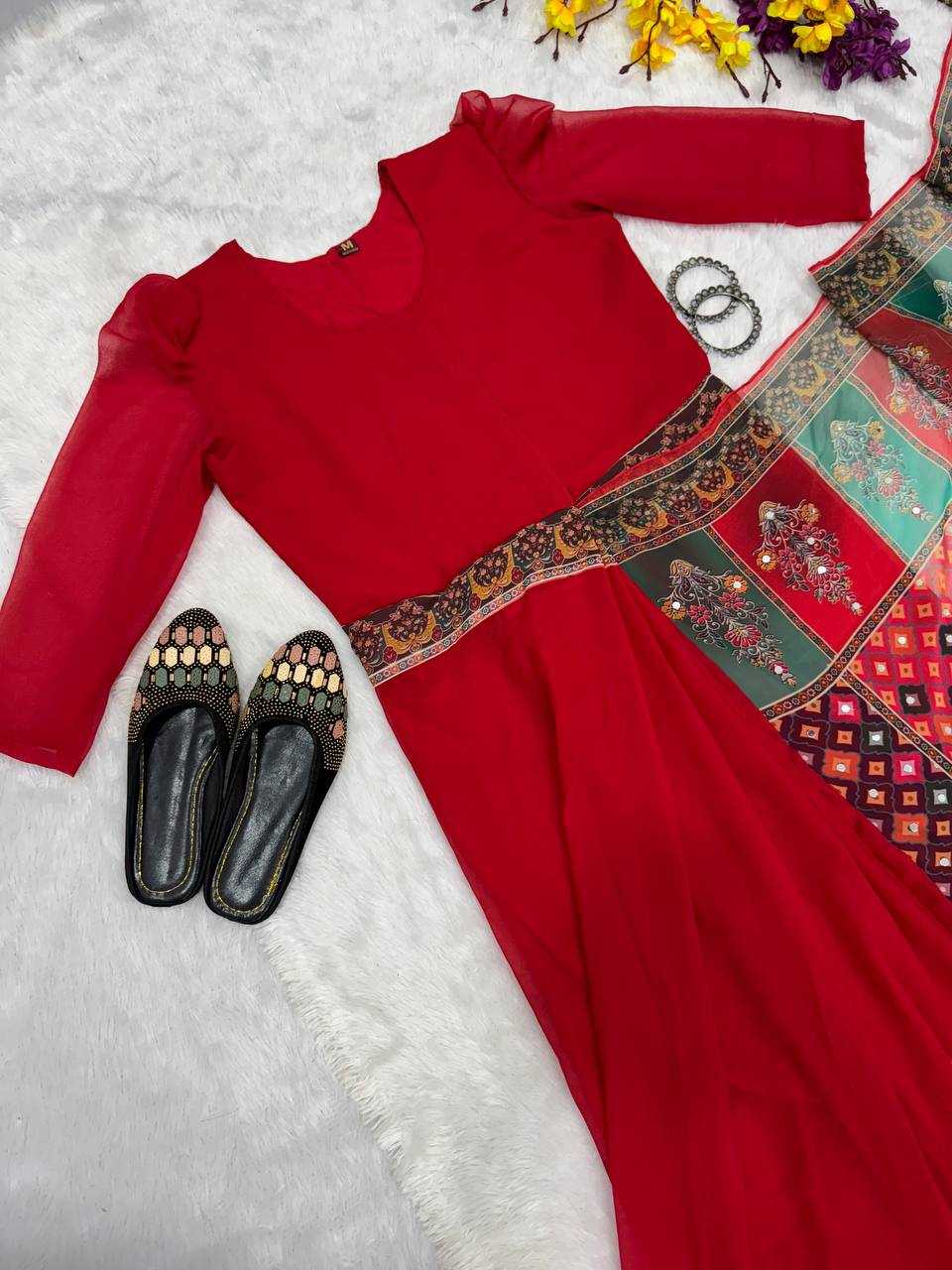 Ynf Faux Georgette KESH570 230 Sarees Wholesale Party Wear Sarees Printed Sarees Saree Gown Manufacturer- Kapda Export