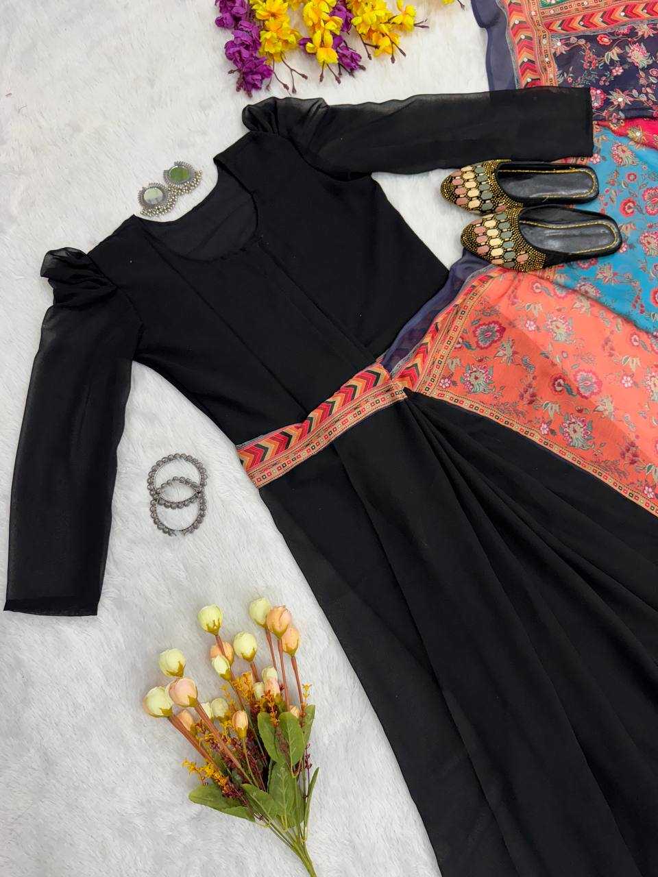 Ynf Faux Georgette KESH570 230 Sarees Wholesale Party Wear Sarees Printed Sarees Saree Gown Manufacturer- Kapda Export