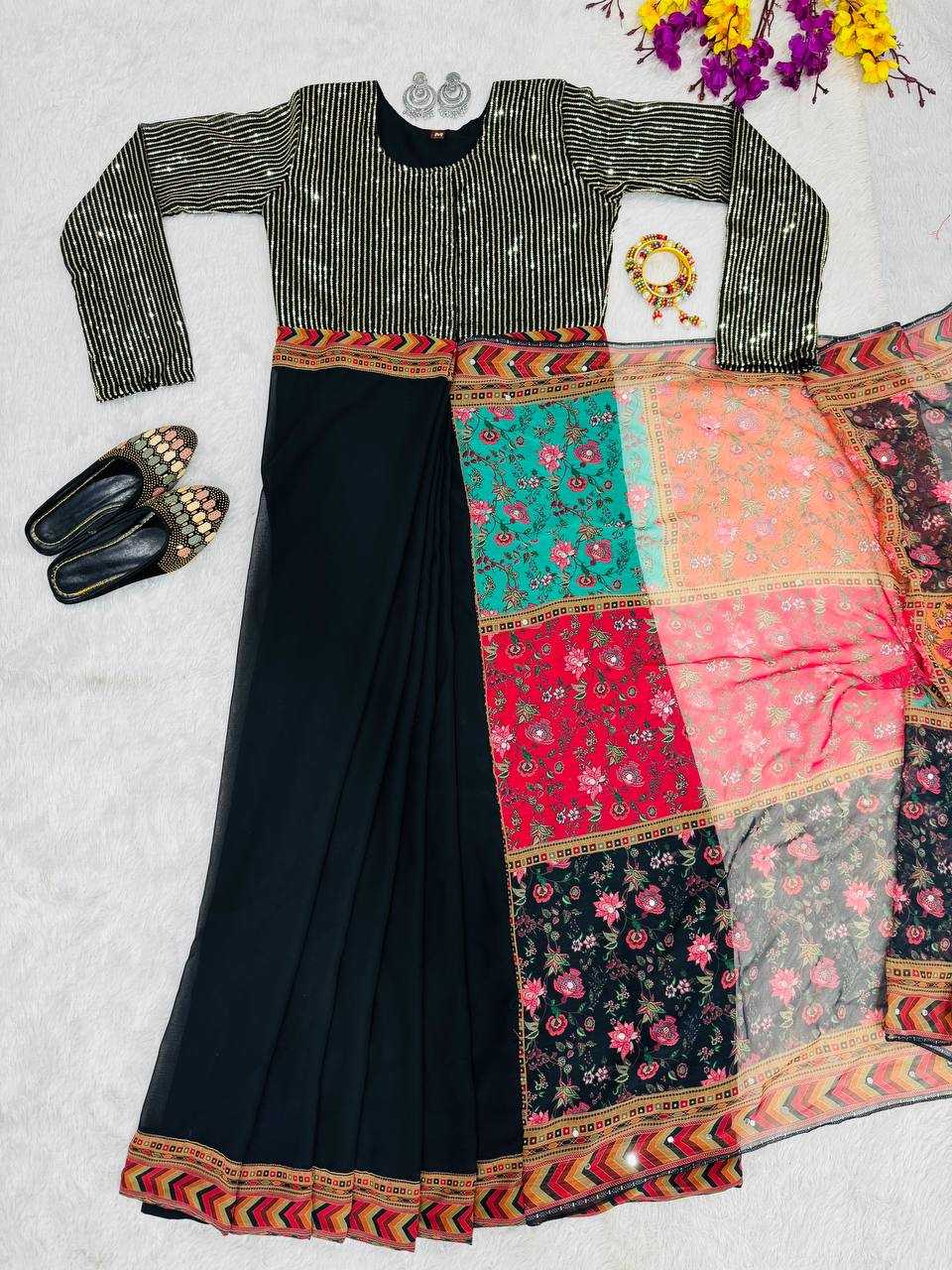 Ynf Faux Georgette KESH570 231 Sarees Wholesale Designer Sarees Saree Gown Festive Sarees Manufacturer- Kapda Export