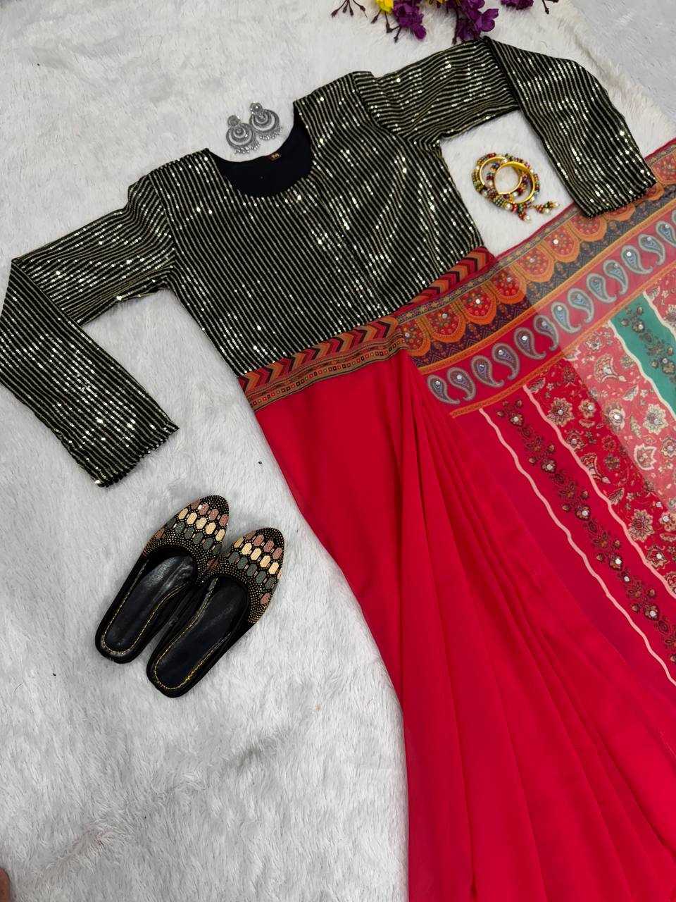 Ynf Faux Georgette KESH570 231 Sarees Wholesale Designer Sarees Saree Gown Festive Sarees Manufacturer- Kapda Export