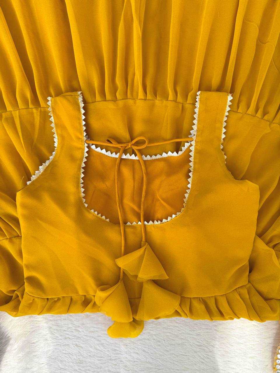 Ynf Faux Georgette RIN162 5925 Gowns Wholesale Fancy Gowns Anarkali Gown Lace Gowns Manufacturer- Kapda Export