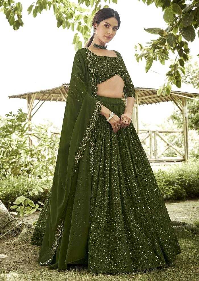 Ynf Georgette KESH334 Shugar Lehengas Wedding Collections Wholesale Embroidered Lehenga Georgette Lehenga Mehendi Outfits Manufacturer- Kapda Export