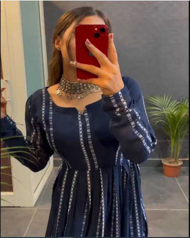 Ynf Georgette KESH550 160 Kurti Wholesale Casual Kurtis Printed Kurtis Anarkali Kurtis Bandhani Kurtis Manufacturer- Kapda Export