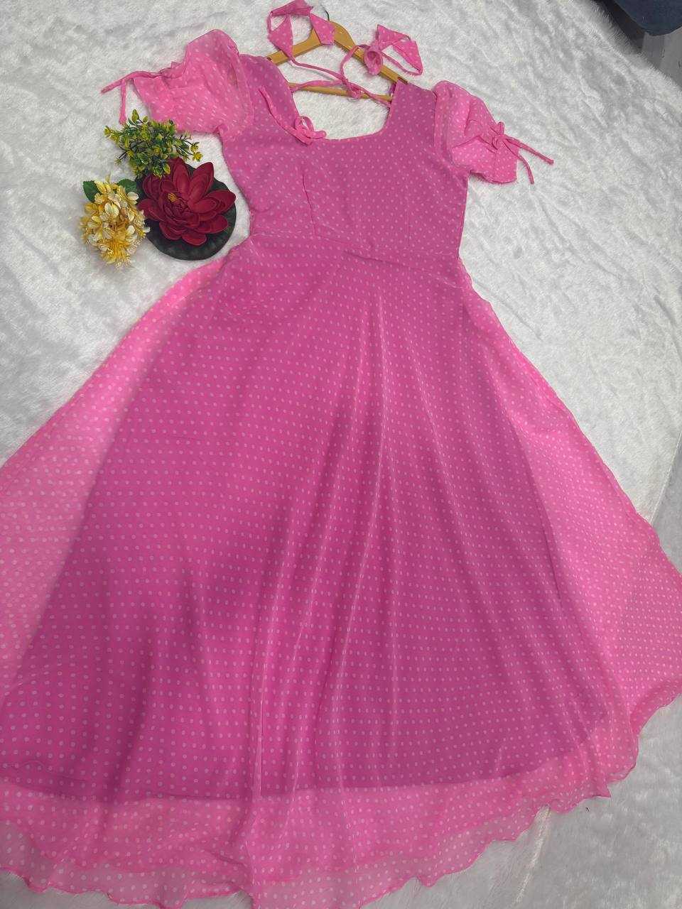 Ynf Georgette KESH616 147 Gowns Wholesale Anarkali Gown Long Gowns Simple Gowns Manufacturer- Kapda Export