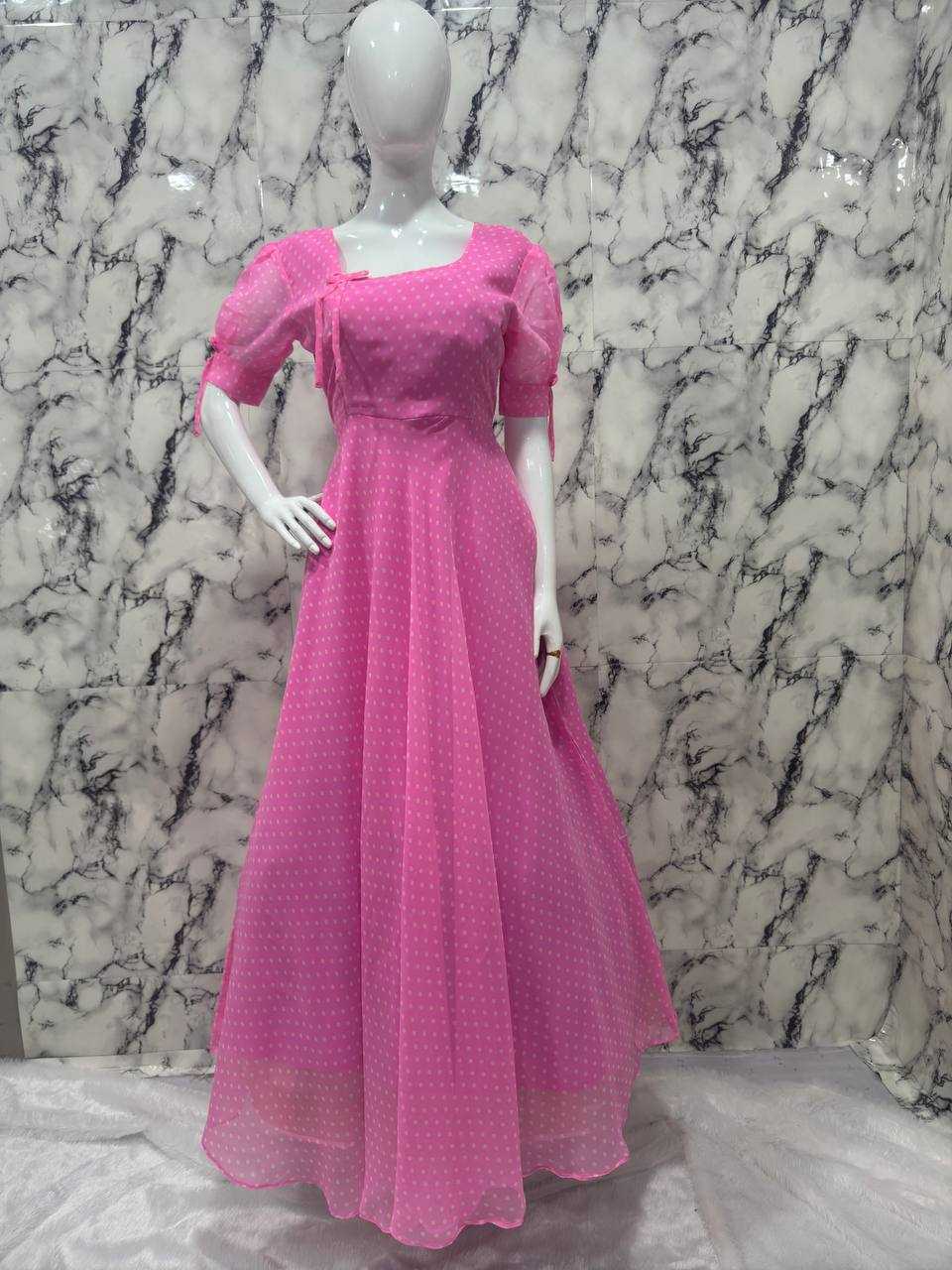 Ynf Georgette KESH616 147 Gowns Wholesale Anarkali Gown Long Gowns Simple Gowns Manufacturer- Kapda Export