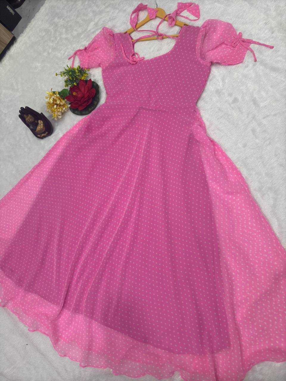 Ynf Georgette KESH616 147 Gowns Wholesale Anarkali Gown Long Gowns Simple Gowns Manufacturer- Kapda Export