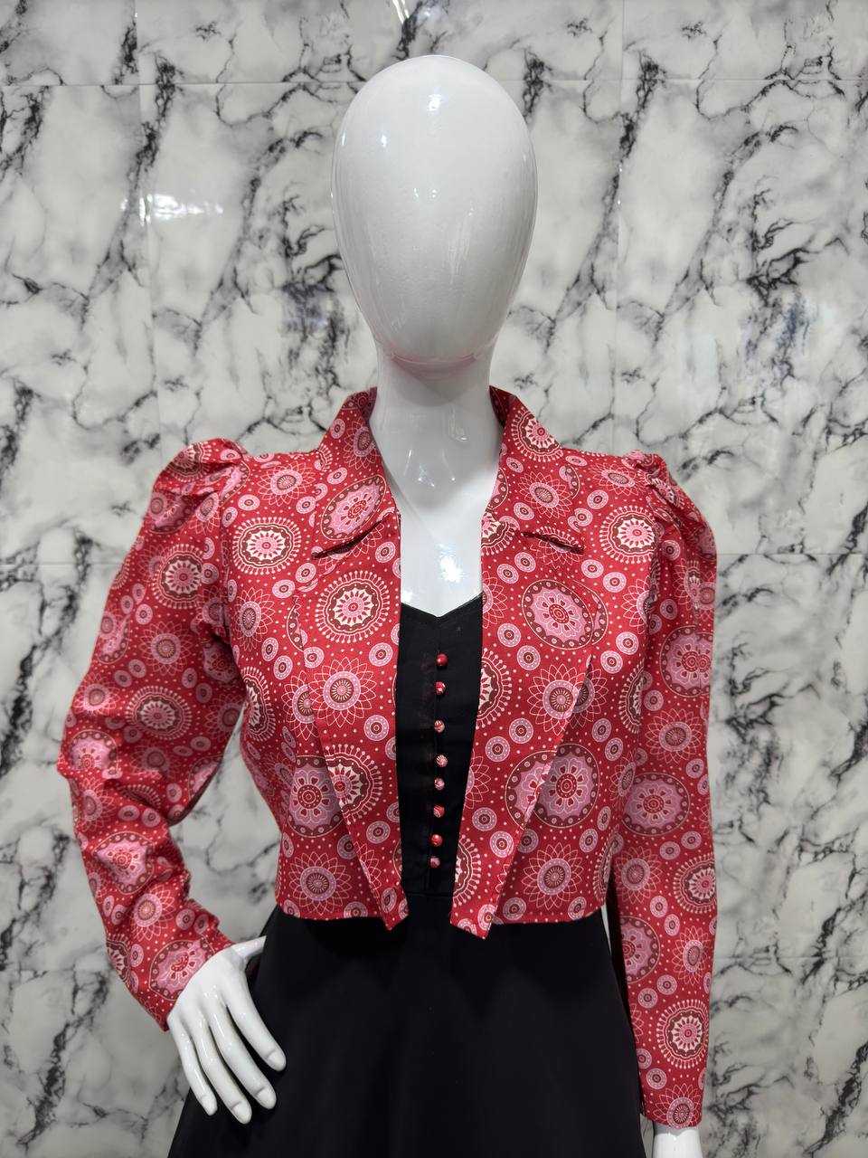 Ynf Georgette KESH616 150 Kurti Wholesale Party Wear Kurtis Anarkali Kurtis Kurti With Jacket Manufacturer- Kapda Export