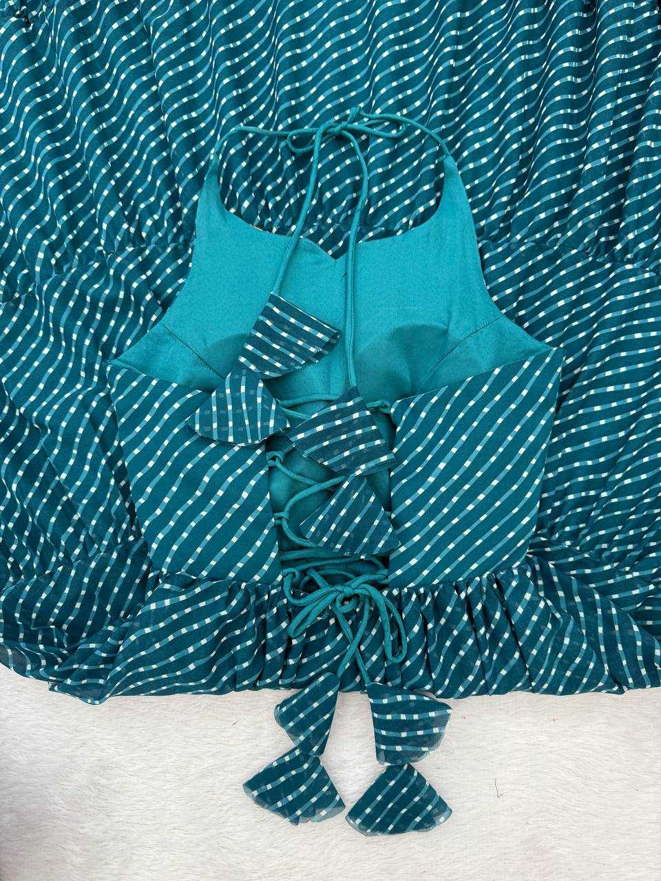 Ynf Georgette RIN133 43 Gowns Wholesale Party Gowns Georgette Gown Blue Gown Manufacturer- Kapda Export