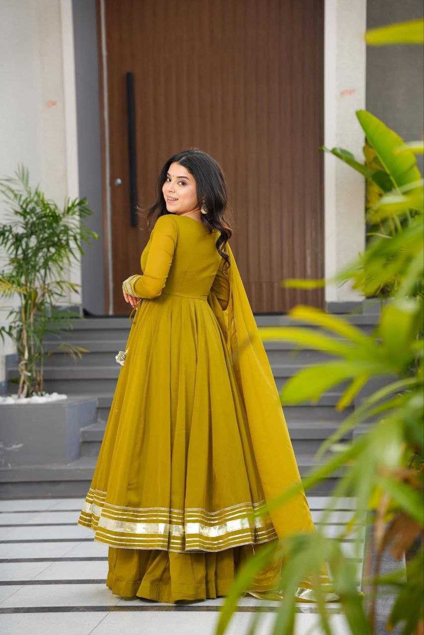Ynf Georgette RIN157 PC-2210 Gowns Plus Size Collections Wholesale Work Gowns Full Sleeve Gowns Simple Gowns Manufacturer- Kapda Export