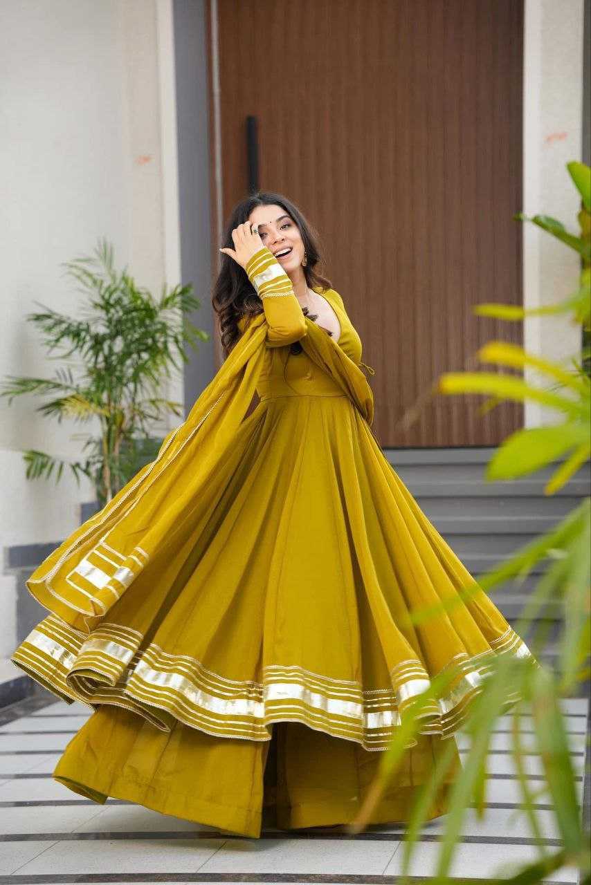 Ynf Georgette RIN157 PC-2210 Gowns Plus Size Collections Wholesale Work Gowns Full Sleeve Gowns Simple Gowns Manufacturer- Kapda Export