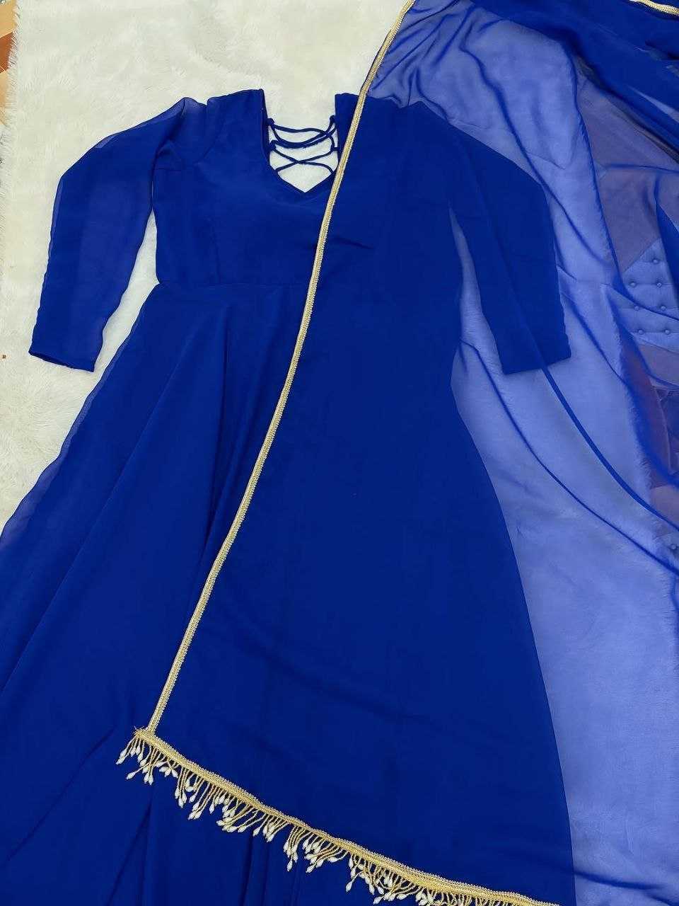 Ynf Georgette RIN157 PC-2217 Gowns Plus Size Collections Wholesale Fancy Gowns Lace Gowns Simple Gowns Manufacturer- Kapda Export