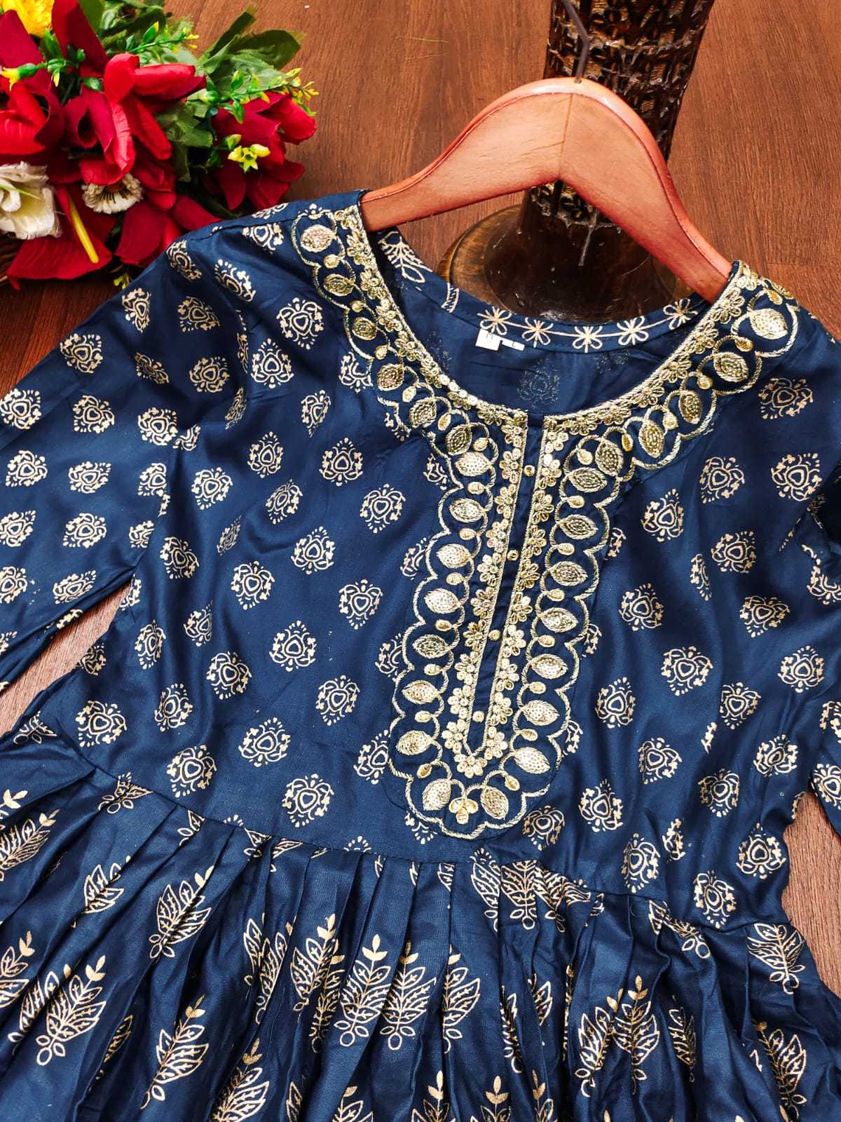 Ynf Heavy Rayon KESH502 102 Gowns Festive Collections Wholesale Embroidery Gowns Party Wear Gowns Simple Gowns Manufacturer- Kapda Export