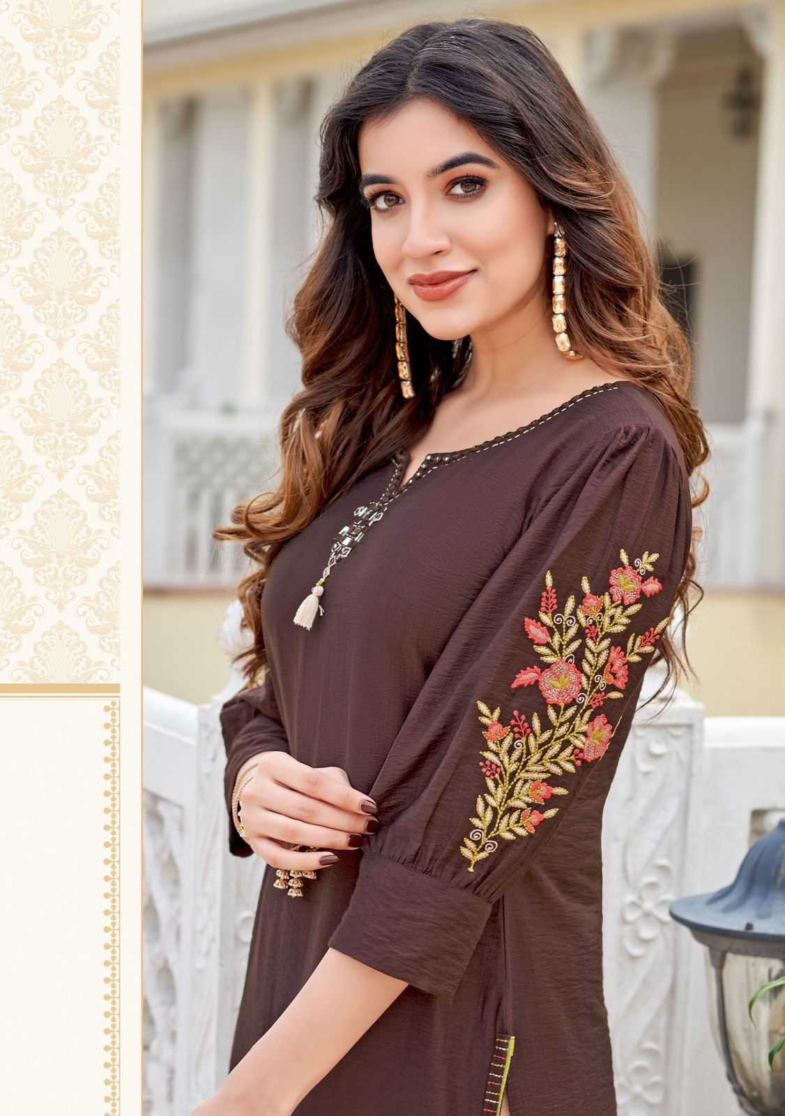 Ynf Heavy Rayon RIN190 MITTOO Kaamiya Setwise Collections Wholesale Kurtis Catalogs Manufacturer- Kapda Export