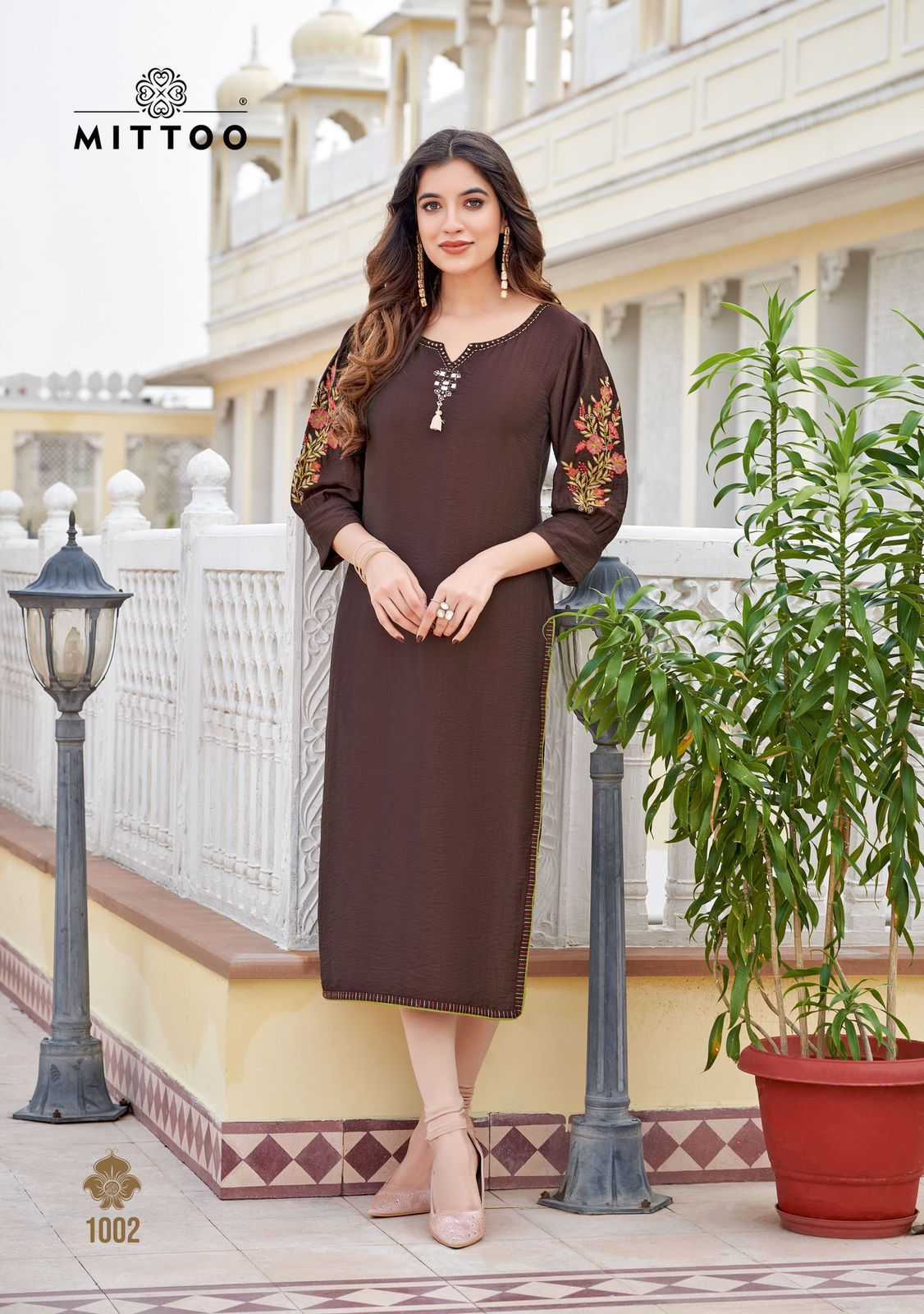 Ynf Heavy Rayon RIN190 MITTOO Kaamiya Setwise Collections Wholesale Kurtis Catalogs Manufacturer- Kapda Export