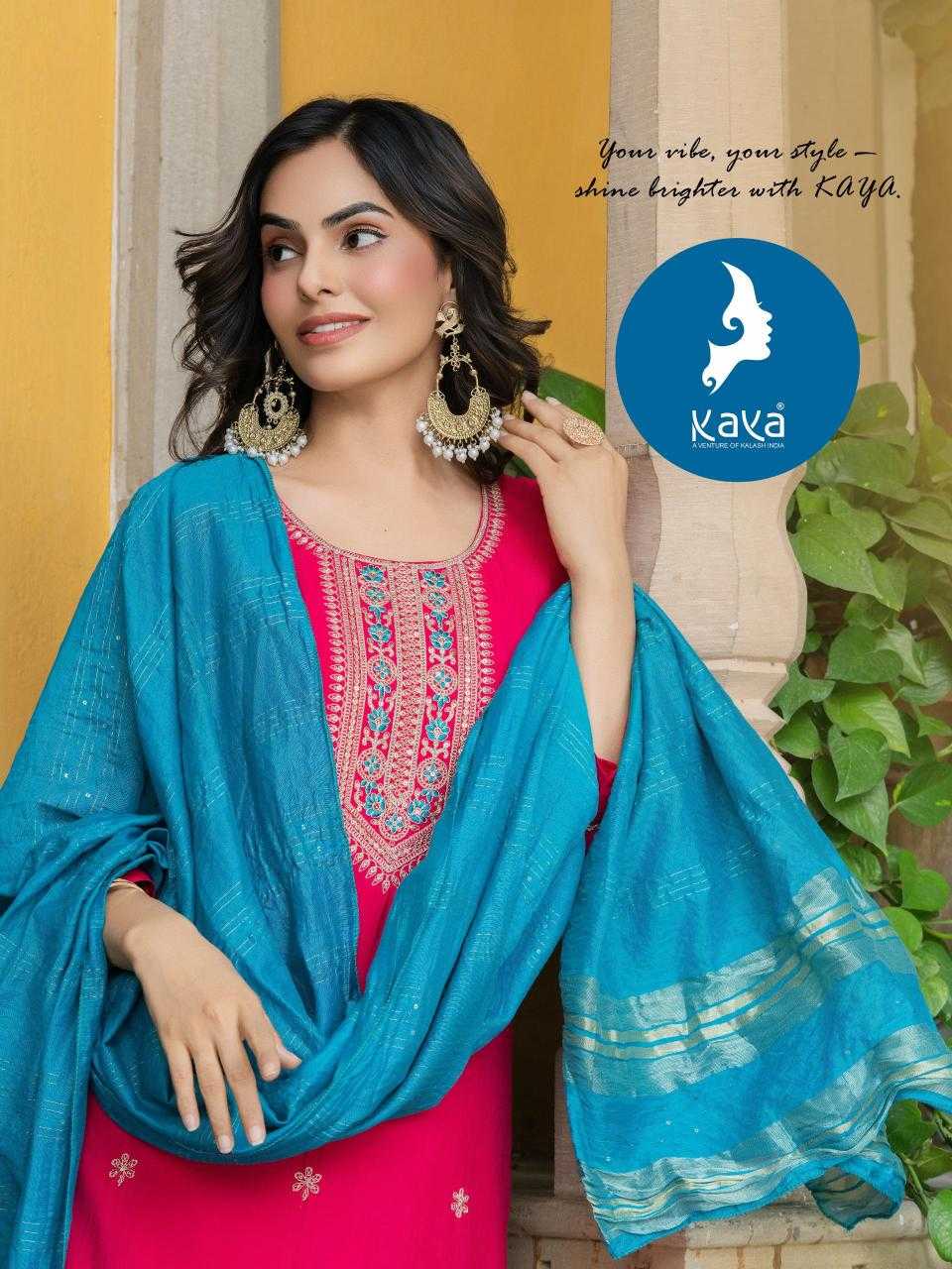 Ynf Heavy Roman Silk RIN190 KAYA KURTI NATASHA Setwise Collections Wholesale Kurtis Catalogs Manufacturer- Kapda Export