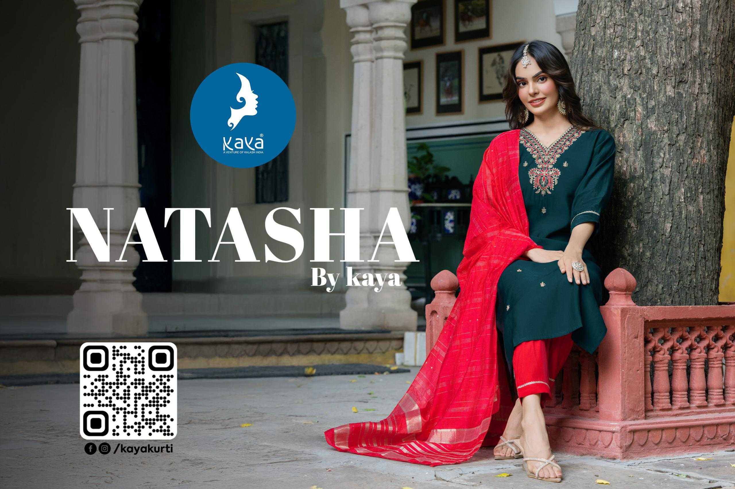 Ynf Heavy Roman Silk RIN190 KAYA KURTI NATASHA Setwise Collections Wholesale Kurtis Catalogs Manufacturer- Kapda Export