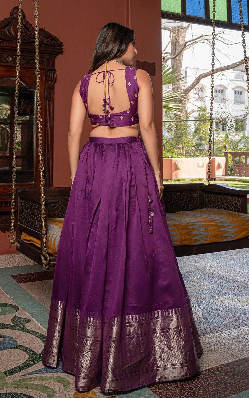 Ynf Jacquard KESH334 Vardhman Lehengas Wholesale Fancy Lehenga Embroidered Lehenga Purple Lehenga Manufacturer- Kapda Export