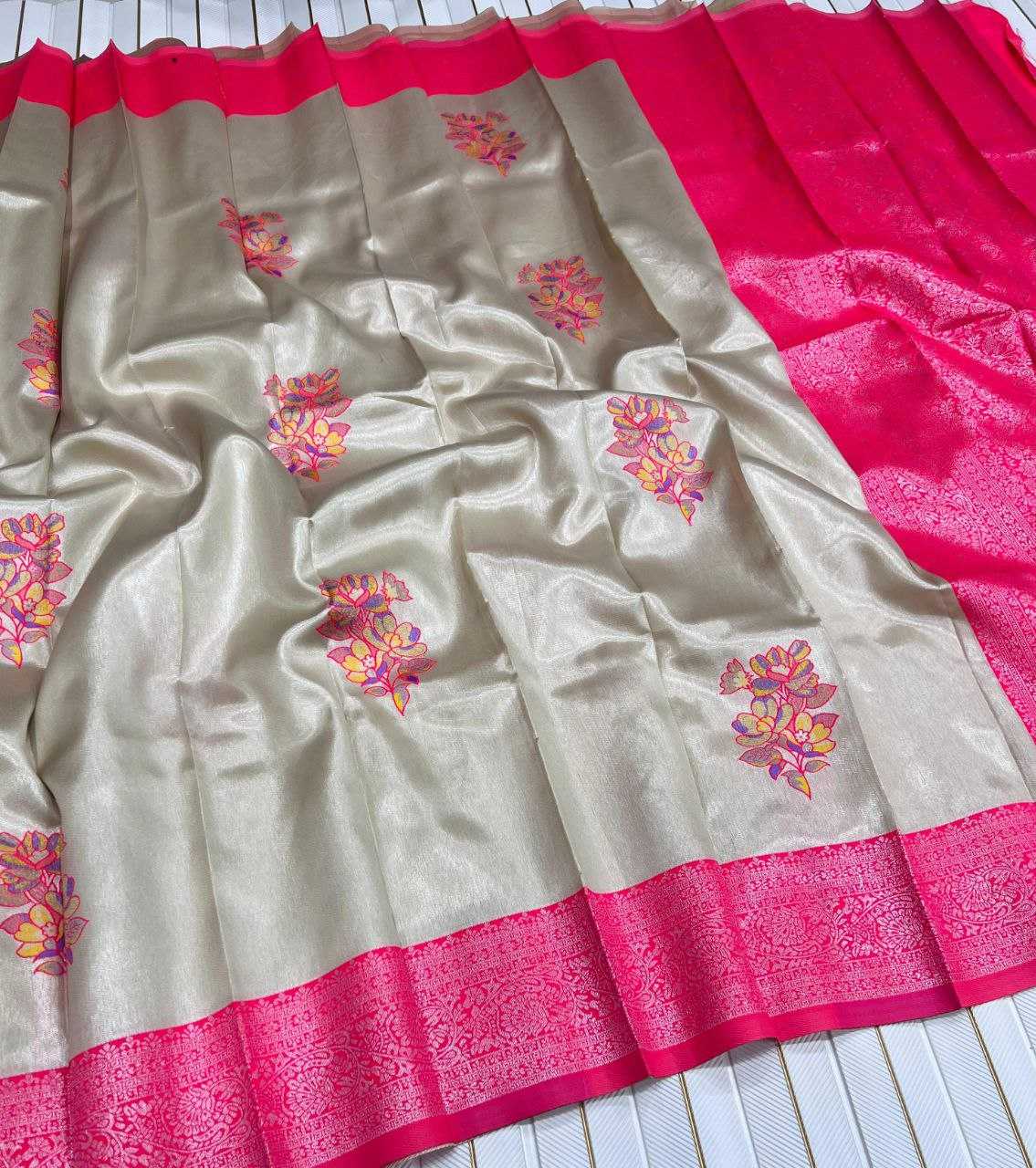 Ynf Jacquard RIN225 995 Silk Sarees Wholesale Pattu Sarees Zari Border Silk Sarees Embroidered Silk Sarees Manufacturer- Kapda Export