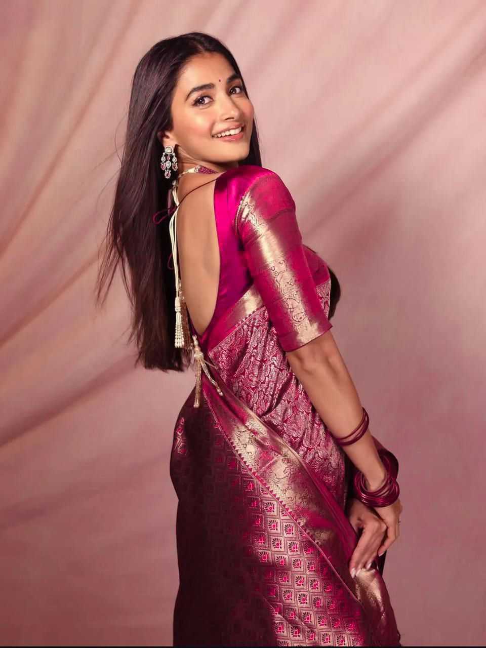 Ynf Lichi Silk KESH577 CM-915 Sarees Bollywood Collections Festive Collections Wholesale Jacquard Saree Silk Sarees Pooja Hedge Manufacturer- Kapda Export