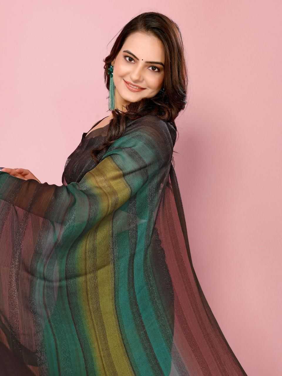 Ynf Nylon KESH577 CM-738 Sarees Festive Collections Wholesale Ready To Wear Sarees Party Wear Sarees Nylon Sarees Manufacturer- Kapda Export