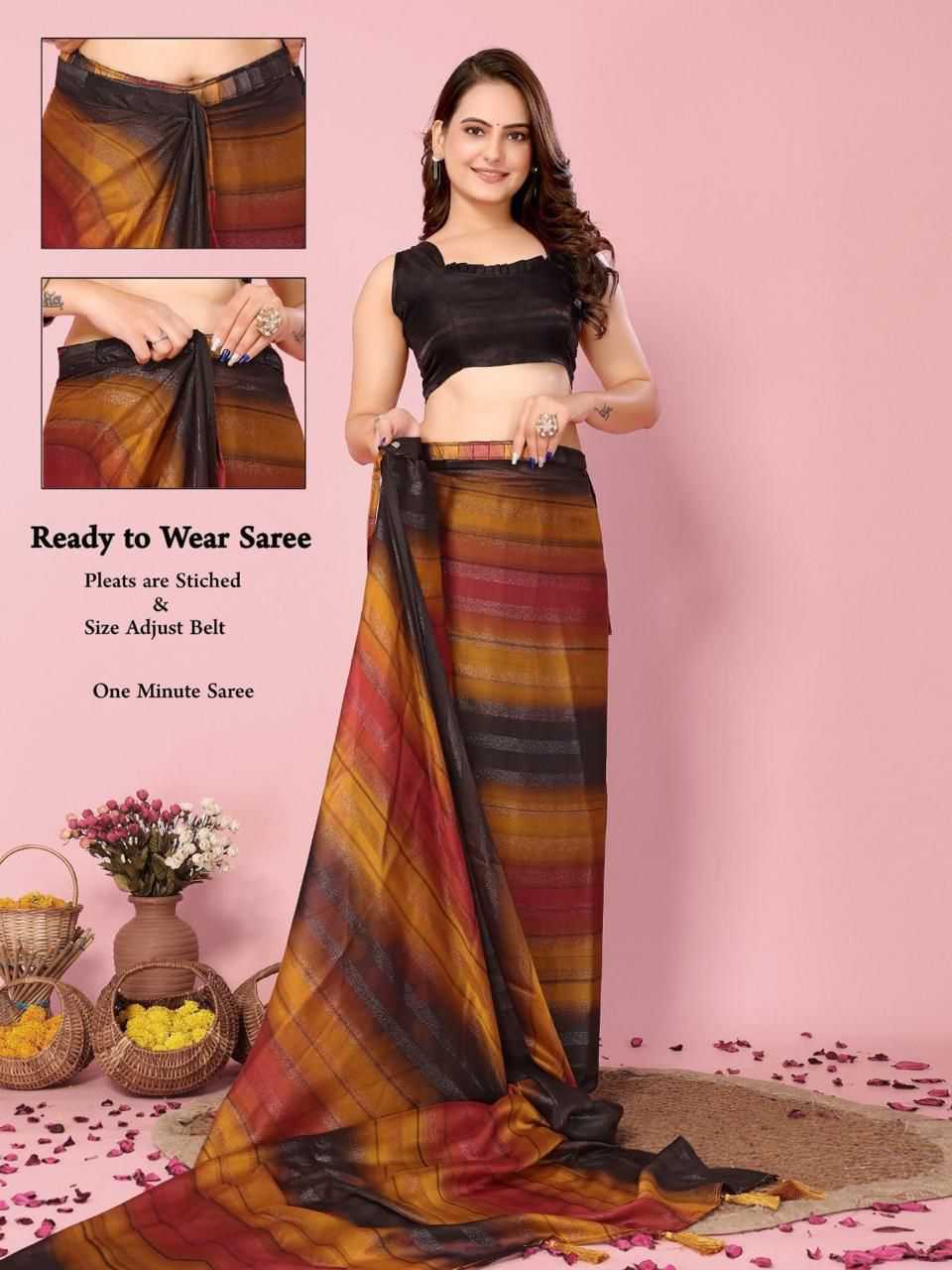 Ynf Nylon KESH577 CM-738 Sarees Festive Collections Wholesale Ready To Wear Sarees Party Wear Sarees Nylon Sarees Manufacturer- Kapda Export