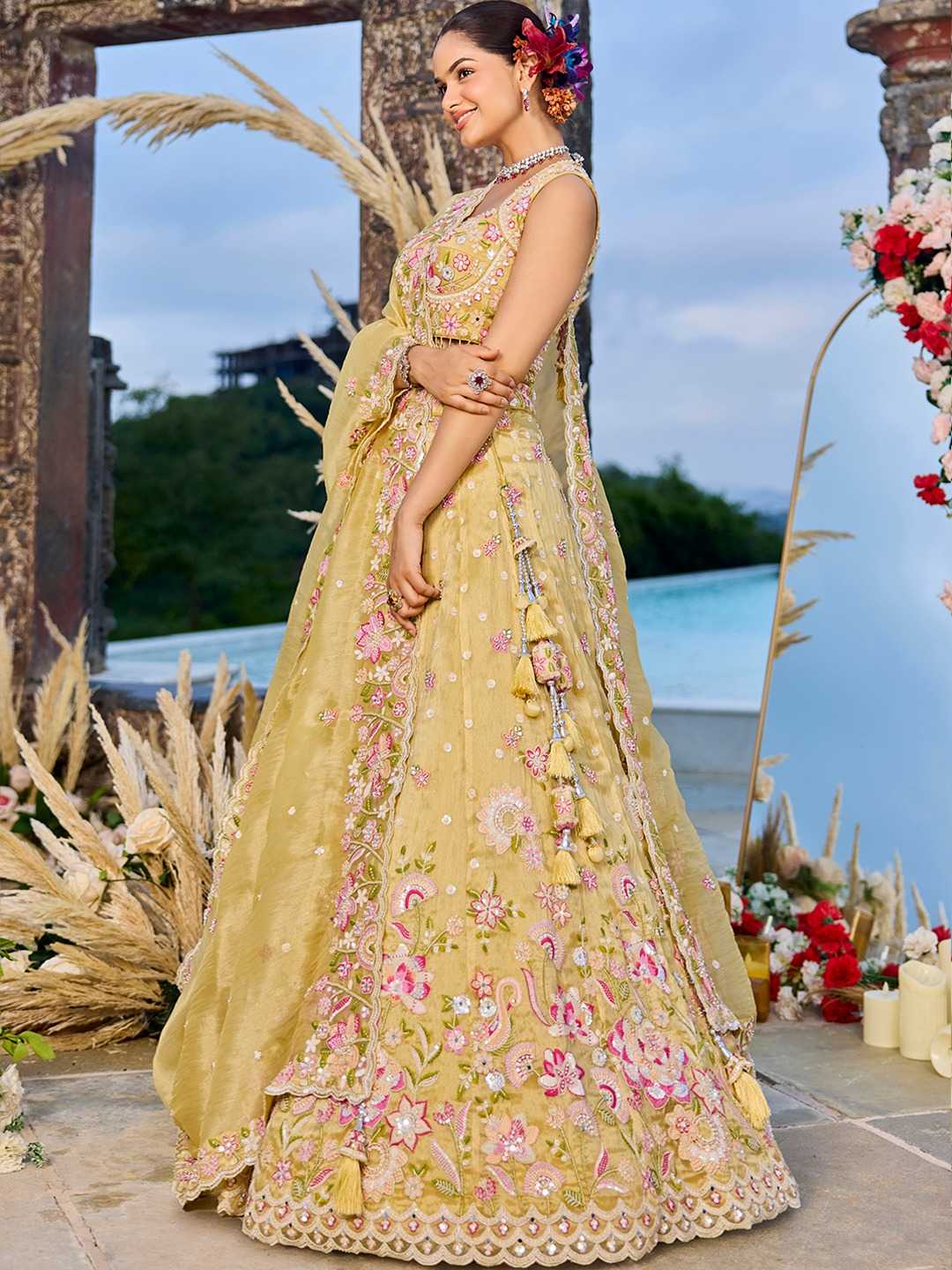 Ynf Organza KESH530 ADORN CRAFT 6180 Lehengas Wedding Collections Wholesale Designer Lehenga Wedding Lehenga Bridesmaid Outfits Manufacturer- Kapda Export
