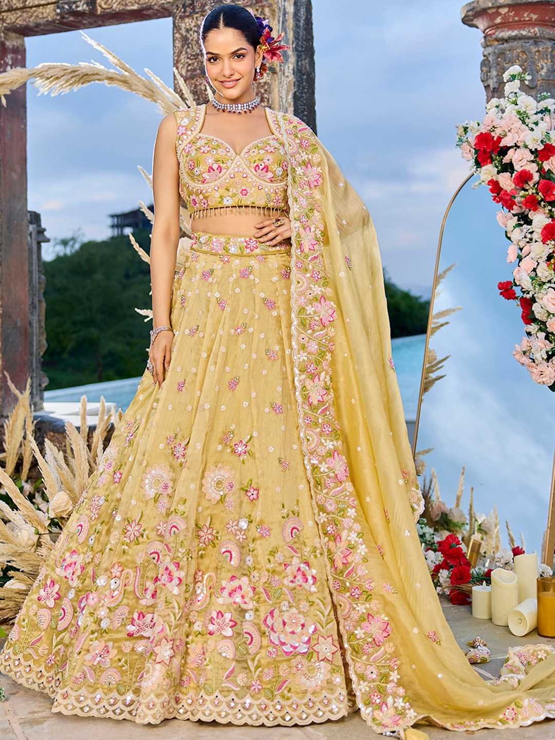 Ynf Organza KESH530 ADORN CRAFT 6180 Lehengas Wedding Collections Wholesale Designer Lehenga Wedding Lehenga Bridesmaid Outfits Manufacturer- Kapda Export