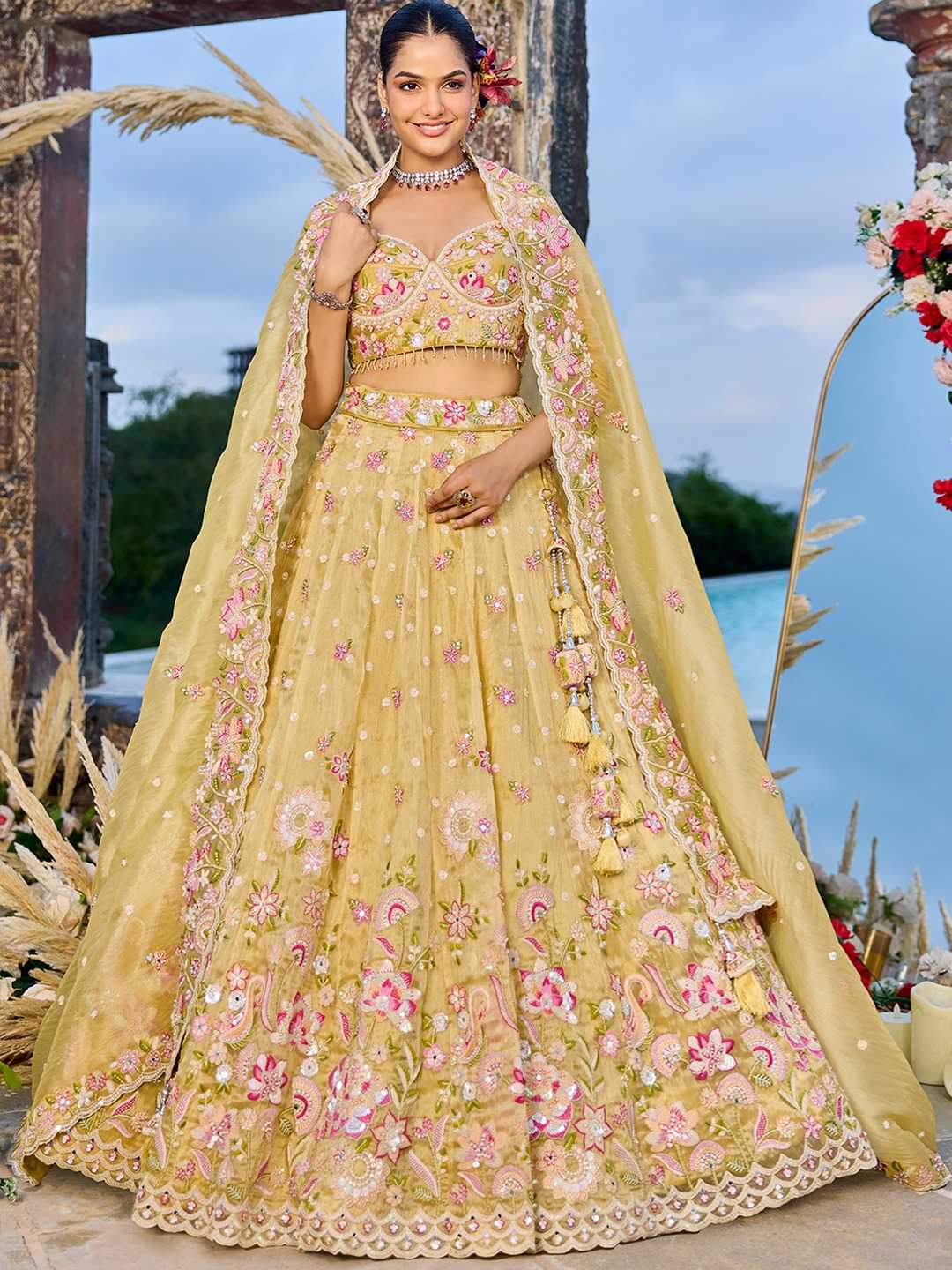 Ynf Organza KESH530 ADORN CRAFT 6180 Lehengas Wedding Collections Wholesale Designer Lehenga Wedding Lehenga Bridesmaid Outfits Manufacturer- Kapda Export