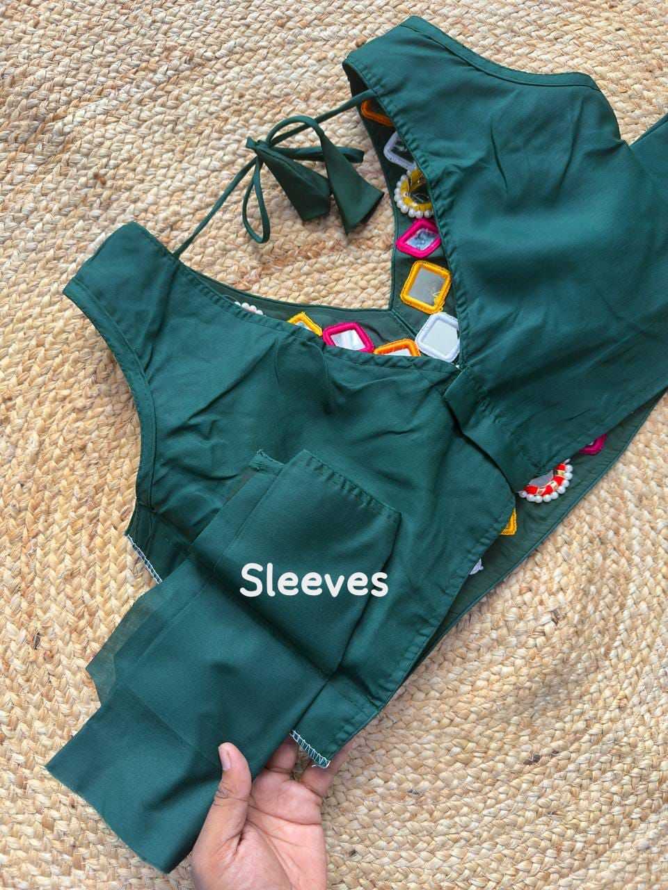 Ynf Premium Roman Silk KESH426 Bangles Readymade Blouses Festive Collections Wholesale V-Neck Blouses Silk Blouse Navratri Blouses Manufacturer- Kapda Export